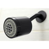 Manhattan KBX8130CML Three-Handle 5-Hole Wall Mount Tub and Shower Faucet, Matte Black