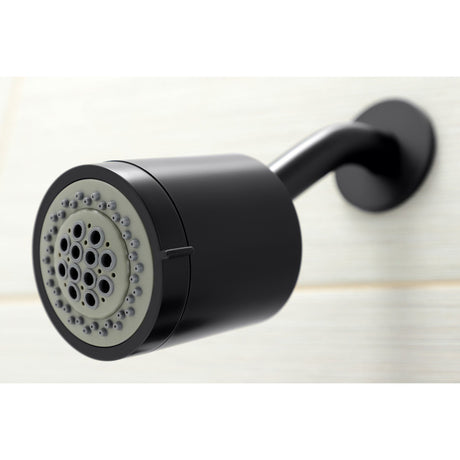 Manhattan KBX8130CML Three-Handle 5-Hole Wall Mount Tub and Shower Faucet, Matte Black