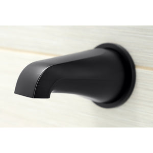 Manhattan KBX8130CML Three-Handle 5-Hole Wall Mount Tub and Shower Faucet, Matte Black