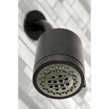 Concord KBX8130DX Three-Handle 5-Hole Wall Mount Tub and Shower Faucet, Matte Black