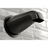 Centurion KBX8130EFL Three-Handle 5-Hole Wall Mount Tub and Shower Faucet, Matte Black