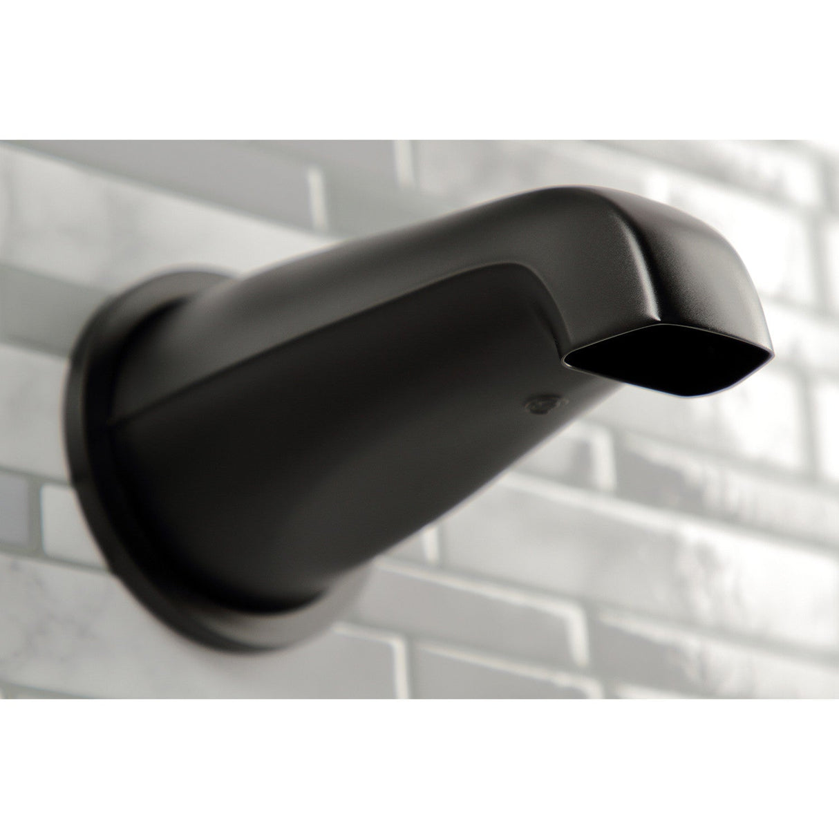 NuvoFusion KBX8130NDL Three-Handle 5-Hole Wall Mount Tub and Shower Faucet, Matte Black