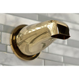 Kaiser KBX8132DKL Three-Handle 5-Hole Wall Mount Tub and Shower Faucet, Polished Brass