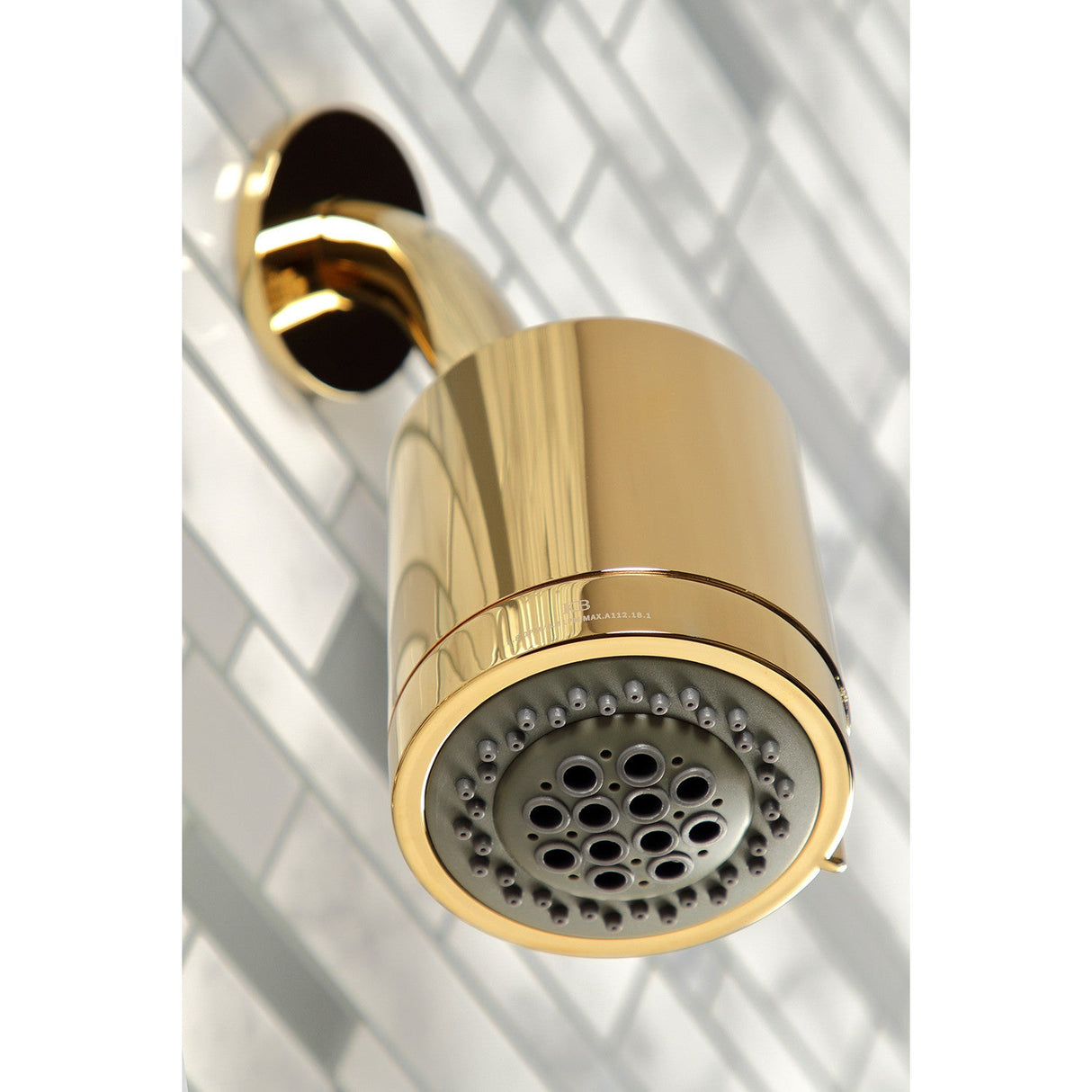 Concord KBX8132DL Three-Handle 5-Hole Wall Mount Tub and Shower Faucet, Polished Brass