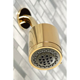 Paris KBX8132DPL Three-Handle 5-Hole Wall Mount Tub and Shower Faucet, Polished Brass