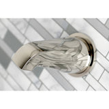 Metropolitan KBX8136BX Three-Handle 5-Hole Wall Mount Tub and Shower Faucet, Polished Nickel