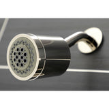 Manhattan KBX8136CML Three-Handle 5-Hole Wall Mount Tub and Shower Faucet, Polished Nickel