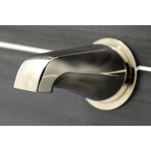 Manhattan KBX8136CML Three-Handle 5-Hole Wall Mount Tub and Shower Faucet, Polished Nickel