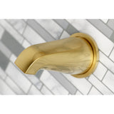 Metropolitan KBX8137BX Three-Handle 5-Hole Wall Mount Tub and Shower Faucet, Brushed Brass