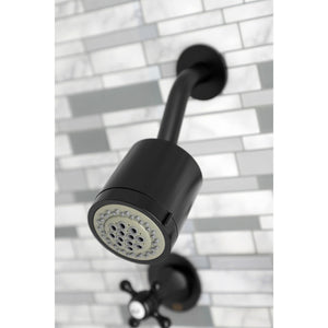 Metropolitan KBX8140BX Two-Handle 4-Hole Wall Mount Tub and Shower Faucet, Matte Black