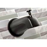 Kaiser KBX8140DKL Two-Handle 4-Hole Wall Mount Tub and Shower Faucet, Matte Black