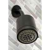 Centurion KBX8140EFL Two-Handle 4-Hole Wall Mount Tub and Shower Faucet, Matte Black