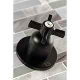 Millennium KBX8140ZX Two-Handle 4-Hole Wall Mount Tub and Shower Faucet, Matte Black
