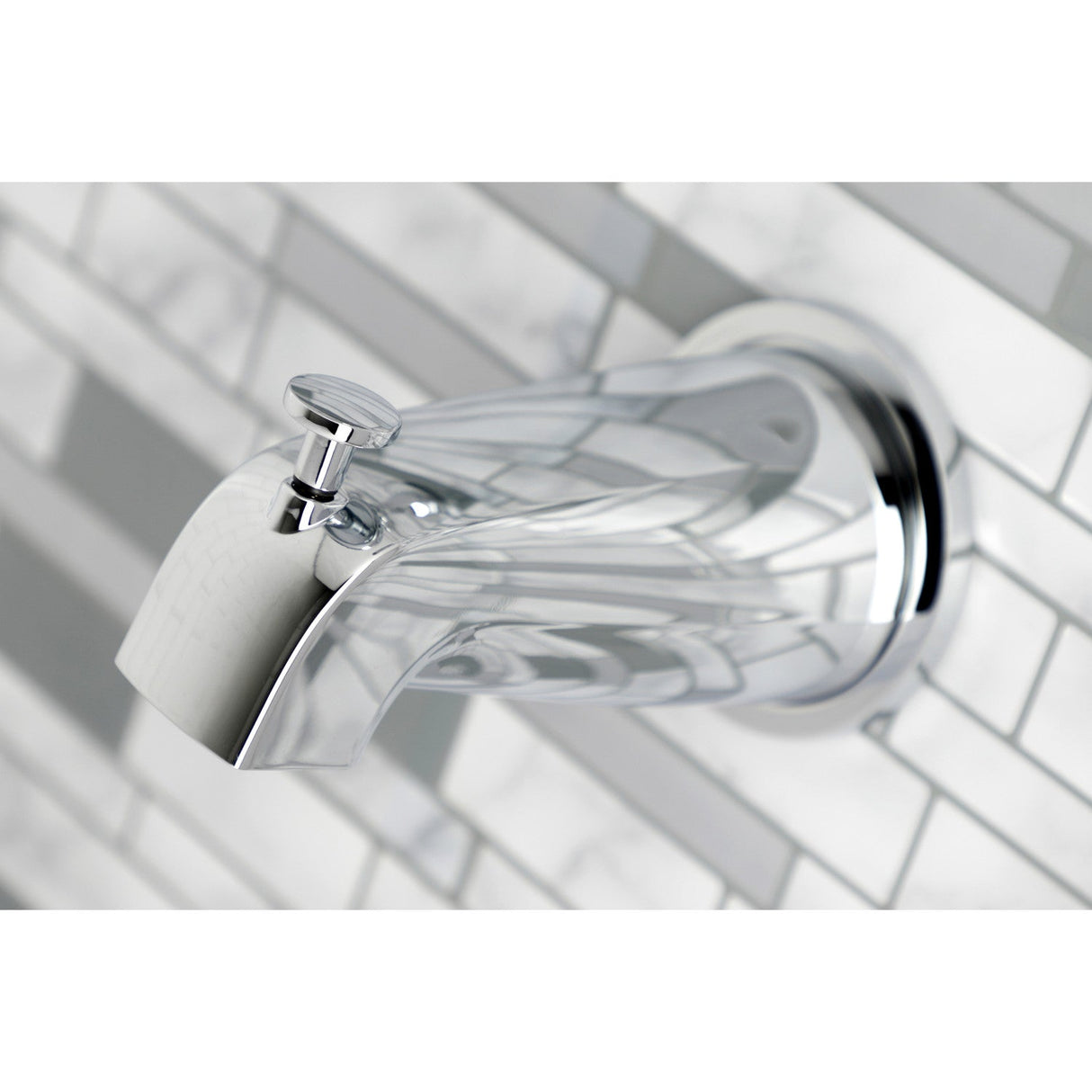 Metropolitan KBX8141BX Two-Handle 4-Hole Wall Mount Tub and Shower Faucet, Polished Chrome