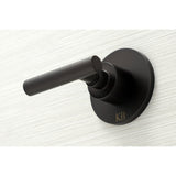 Manhattan KBX8145CML Two-Handle 4-Hole Wall Mount Tub and Shower Faucet, Oil Rubbed Bronze