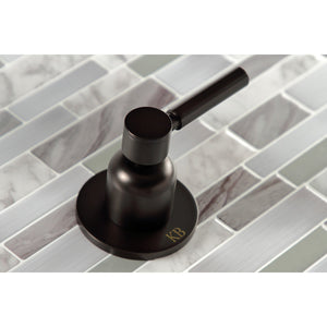 Concord KBX8145DL Two-Handle 4-Hole Wall Mount Tub and Shower Faucet, Oil Rubbed Bronze