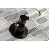 Paris KBX8145DPL Two-Handle 4-Hole Wall Mount Tub and Shower Faucet, Oil Rubbed Bronze