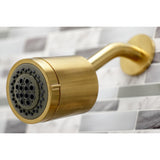 NuvoFusion KBX8147NDL Two-Handle 4-Hole Wall Mount Tub and Shower Faucet, Brushed Brass