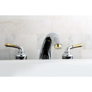 Magellan KC364 Two-Handle 3-Hole Deck Mount Roman Tub Faucet, Polished Chrome/Polished Brass