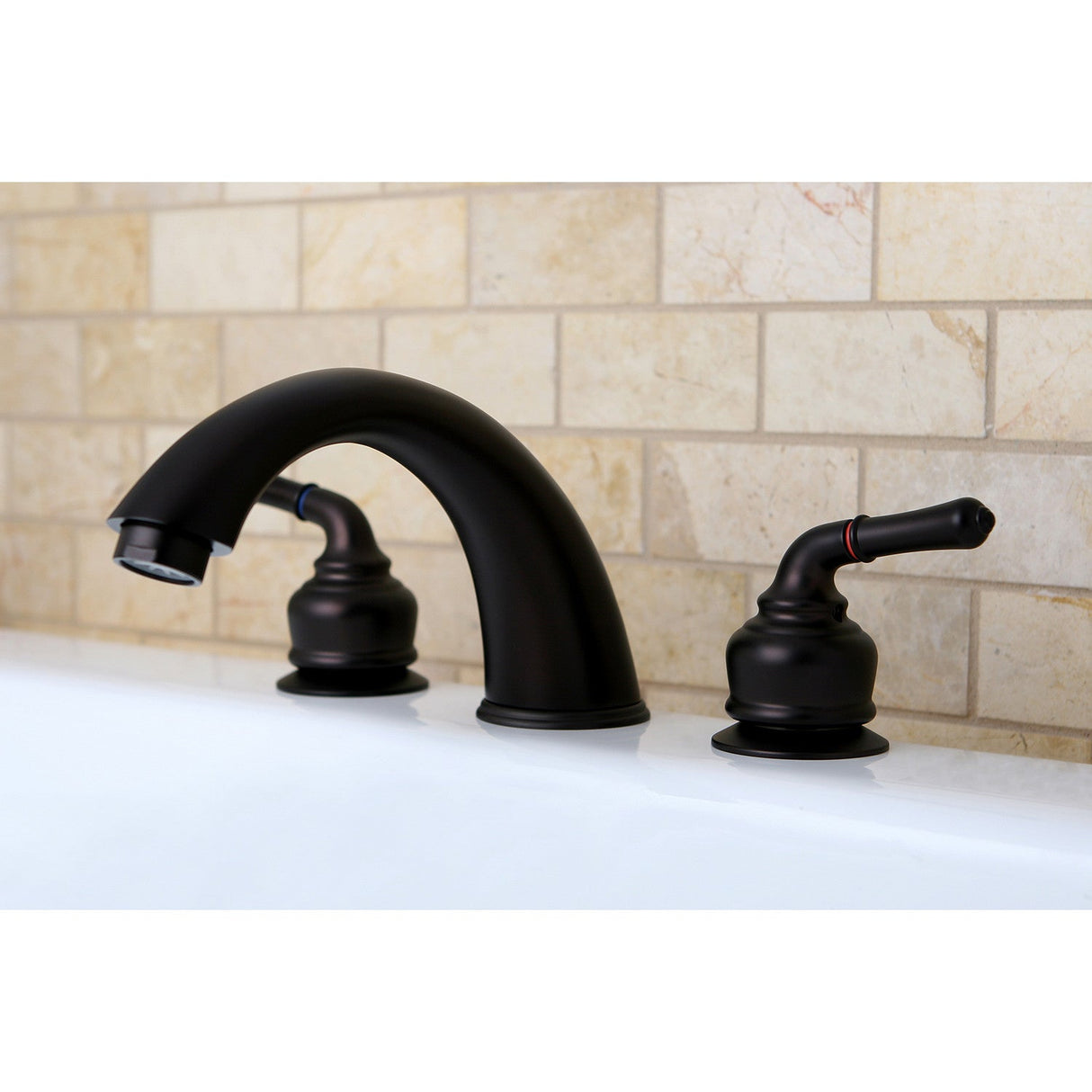 Magellan KC365 Two-Handle 3-Hole Deck Mount Roman Tub Faucet, Oil Rubbed Bronze