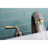 Magellan KC369 Two-Handle 3-Hole Deck Mount Roman Tub Faucet, Brushed Nickel/Polished Brass