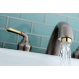 Magellan KC369 Two-Handle 3-Hole Deck Mount Roman Tub Faucet, Brushed Nickel/Polished Brass