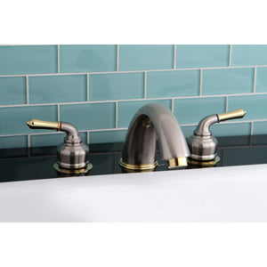 Magellan KC369 Two-Handle 3-Hole Deck Mount Roman Tub Faucet, Brushed Nickel/Polished Brass