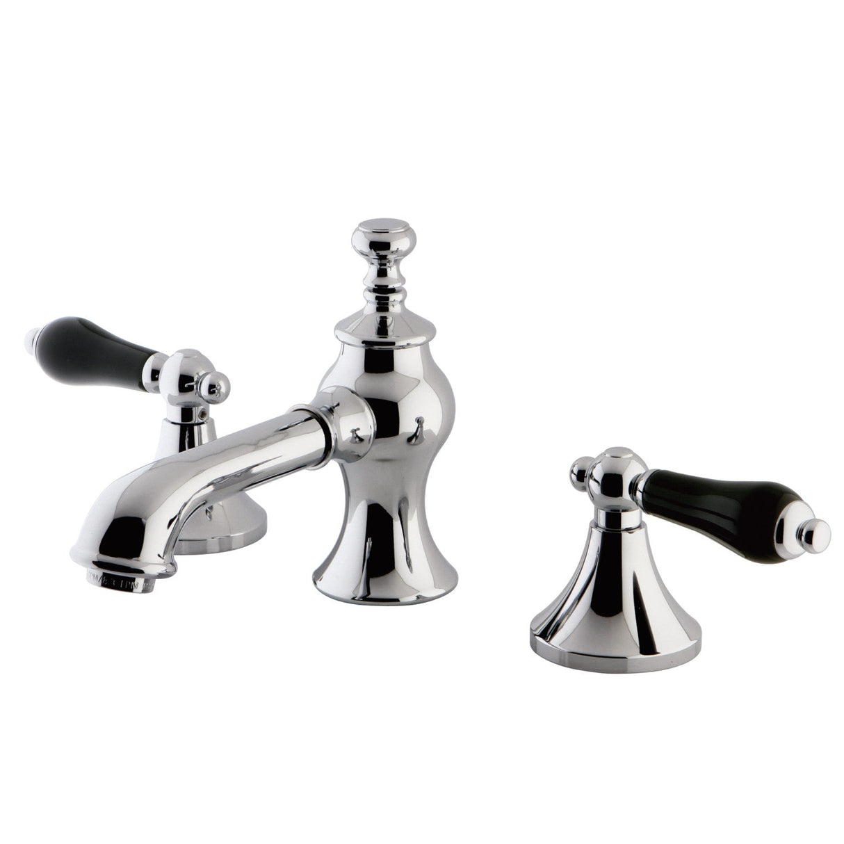 Duchess KC7061PKL Two-Handle 3-Hole Deck Mount Widespread Bathroom Faucet with Brass Pop-Up, Polished Chrome