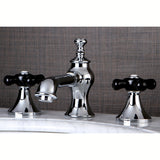 Duchess KC7061PKX Two-Handle 3-Hole Deck Mount Widespread Bathroom Faucet with Brass Pop-Up, Polished Chrome
