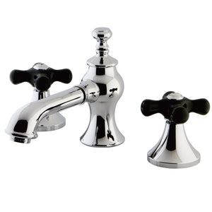 Duchess KC7061PKX Two-Handle 3-Hole Deck Mount Widespread Bathroom Faucet with Brass Pop-Up, Polished Chrome