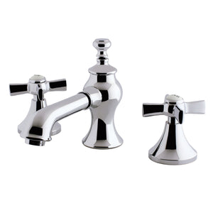 Millennium KC7061ZX Two-Handle 3-Hole Deck Mount Widespread Bathroom Faucet with Brass Pop-Up, Polished Chrome
