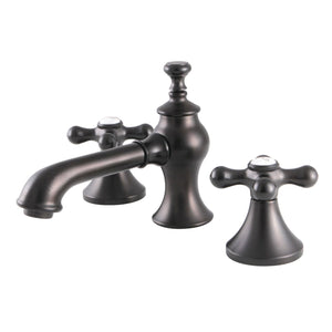 Vintage KC7065AX Two-Handle 3-Hole Deck Mount Widespread Bathroom Faucet with Brass Pop-Up, Oil Rubbed Bronze