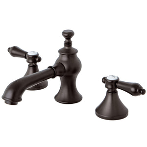Heirloom KC7065BAL Two-Handle 3-Hole Deck Mount Widespread Bathroom Faucet with Brass Pop-Up, Oil Rubbed Bronze