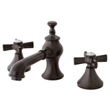 Millennium KC7065ZX Two-Handle 3-Hole Deck Mount Widespread Bathroom Faucet with Brass Pop-Up, Oil Rubbed Bronze