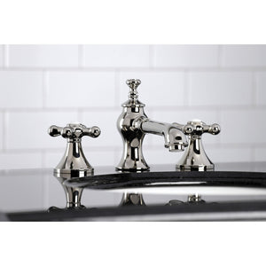 Vintage KC7066AX Two-Handle 3-Hole Deck Mount Widespread Bathroom Faucet with Brass Pop-Up, Polished Nickel