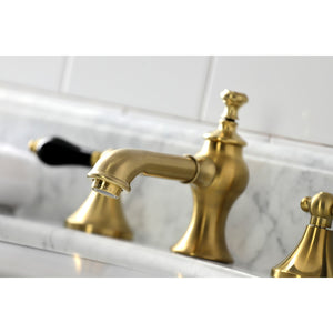 Duchess KC7067PKL Two-Handle 3-Hole Deck Mount Widespread Bathroom Faucet with Brass Pop-Up, Brushed Brass