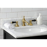 Duchess KC7067PKL Two-Handle 3-Hole Deck Mount Widespread Bathroom Faucet with Brass Pop-Up, Brushed Brass