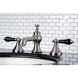Duchess KC7068PKL Two-Handle 3-Hole Deck Mount Widespread Bathroom Faucet with Brass Pop-Up, Brushed Nickel