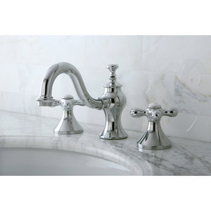 Vintage KC7161AX Two-Handle 3-Hole Deck Mount Widespread Bathroom Faucet with Brass Pop-Up, Polished Chrome