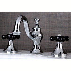 Duchess KC7161PKX Two-Handle 3-Hole Deck Mount Widespread Bathroom Faucet with Brass Pop-Up, Polished Chrome