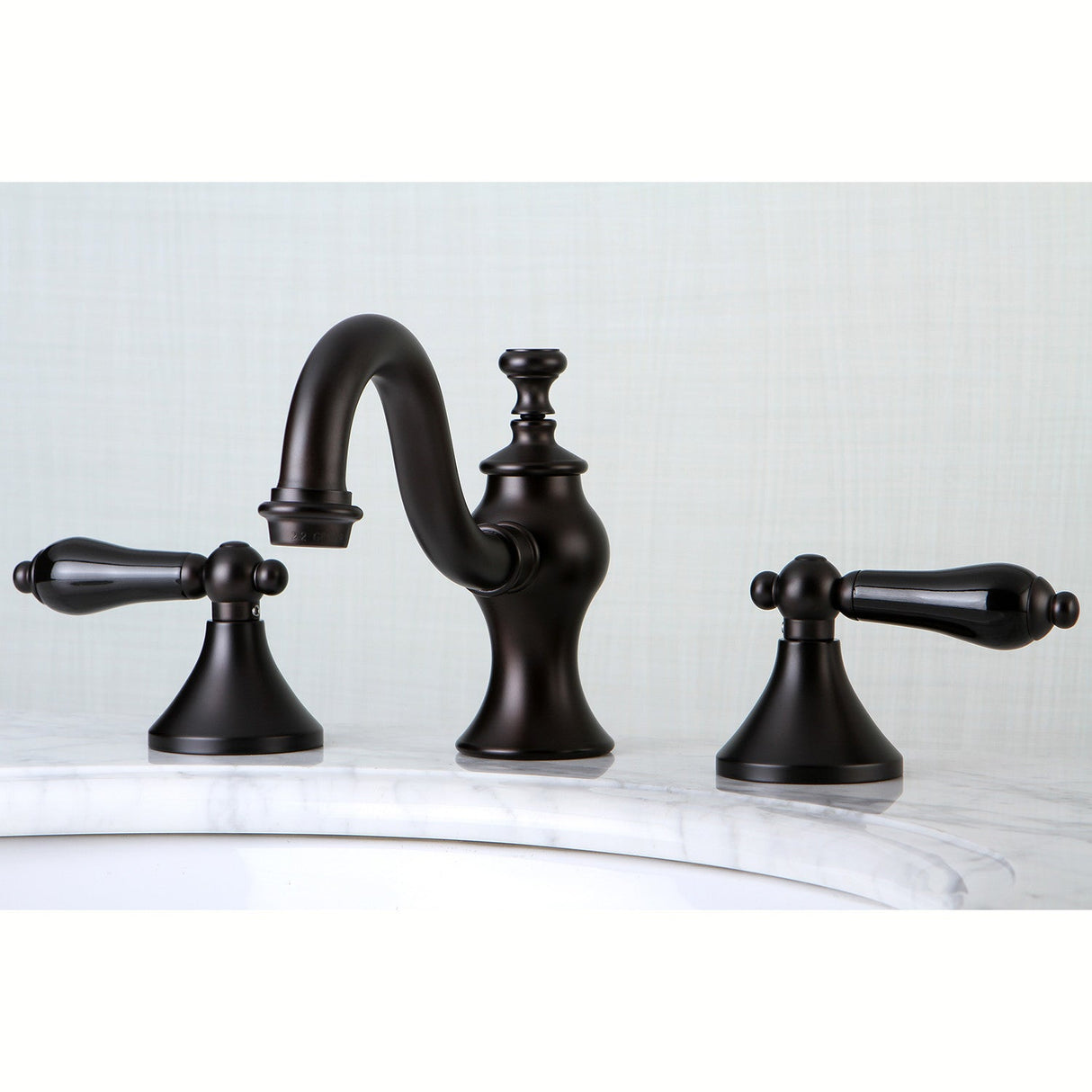 Duchess KC7165PKL Two-Handle 3-Hole Deck Mount Widespread Bathroom Faucet with Brass Pop-Up, Oil Rubbed Bronze