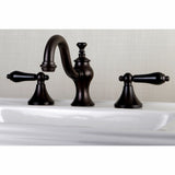 Duchess KC7165PKL Two-Handle 3-Hole Deck Mount Widespread Bathroom Faucet with Brass Pop-Up, Oil Rubbed Bronze