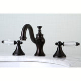 Wilshire KC7165WLL Two-Handle 3-Hole Deck Mount Widespread Bathroom Faucet with Brass Pop-Up, Oil Rubbed Bronze