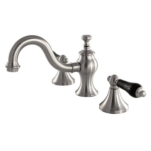 Duchess KC7168PKL Two-Handle 3-Hole Deck Mount Widespread Bathroom Faucet with Brass Pop-Up, Brushed Nickel