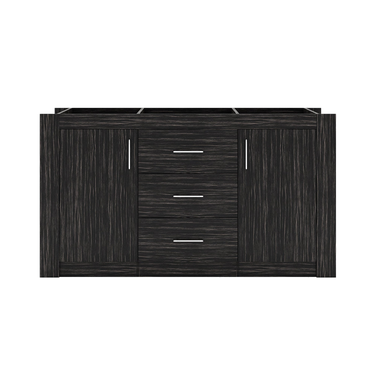 Virtu USA Tavian 60" Double Cabinet in Midnight Oak - Luxe Bathroom Vanities