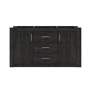 Virtu USA Tavian 60" Double Cabinet in Midnight Oak - Luxe Bathroom Vanities