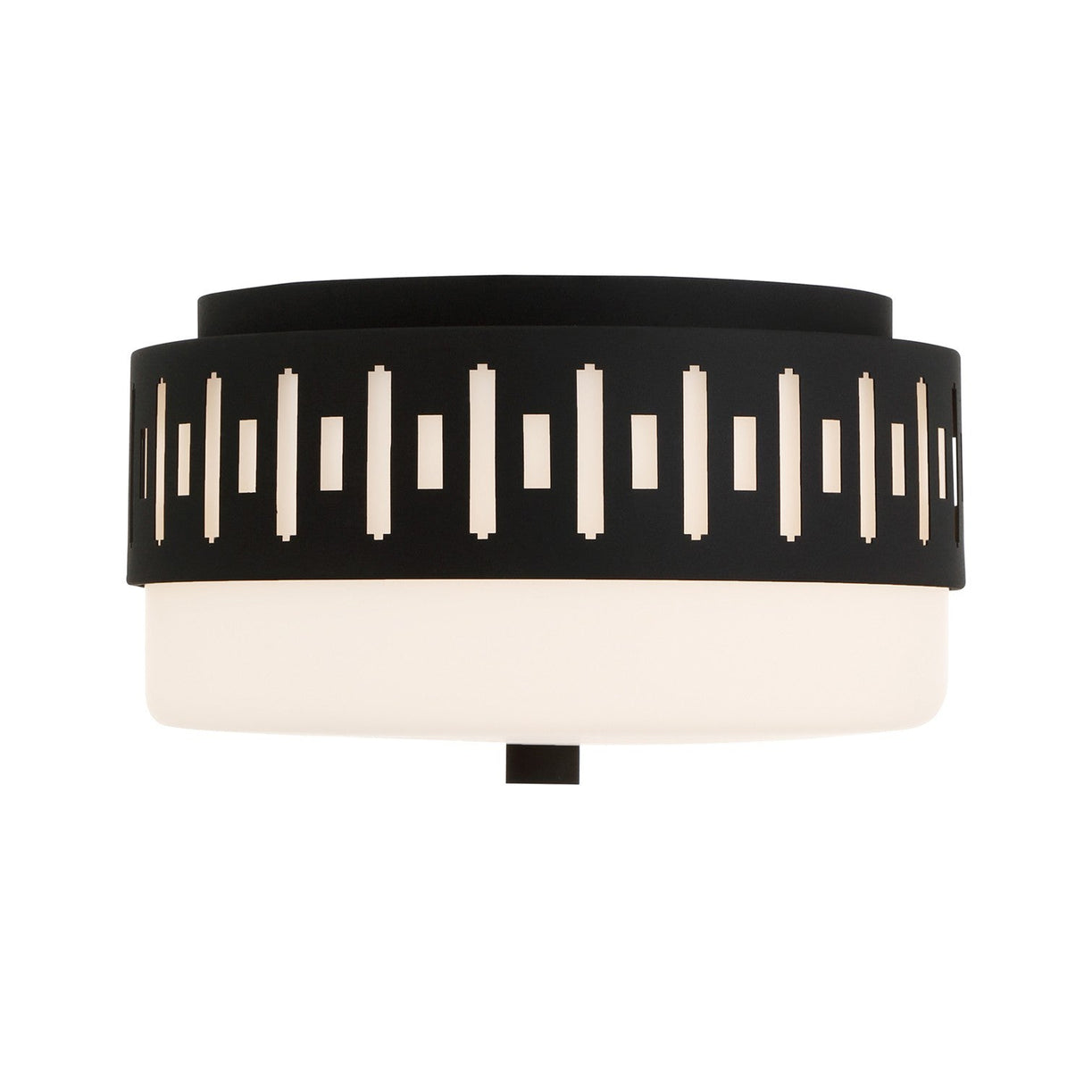 Keaton 2 Light Black Forged Flush Mount KEA-B8200-BF