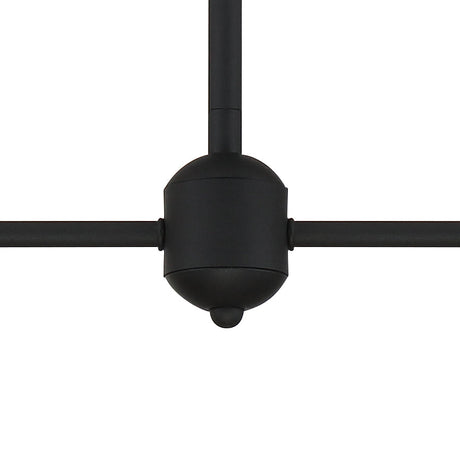 Keenan 4 Light Black Forged Chandelier KEE-A3004-BF
