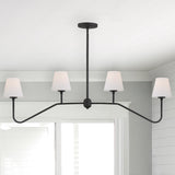 Keenan 4 Light Black Forged Chandelier KEE-A3004-BF