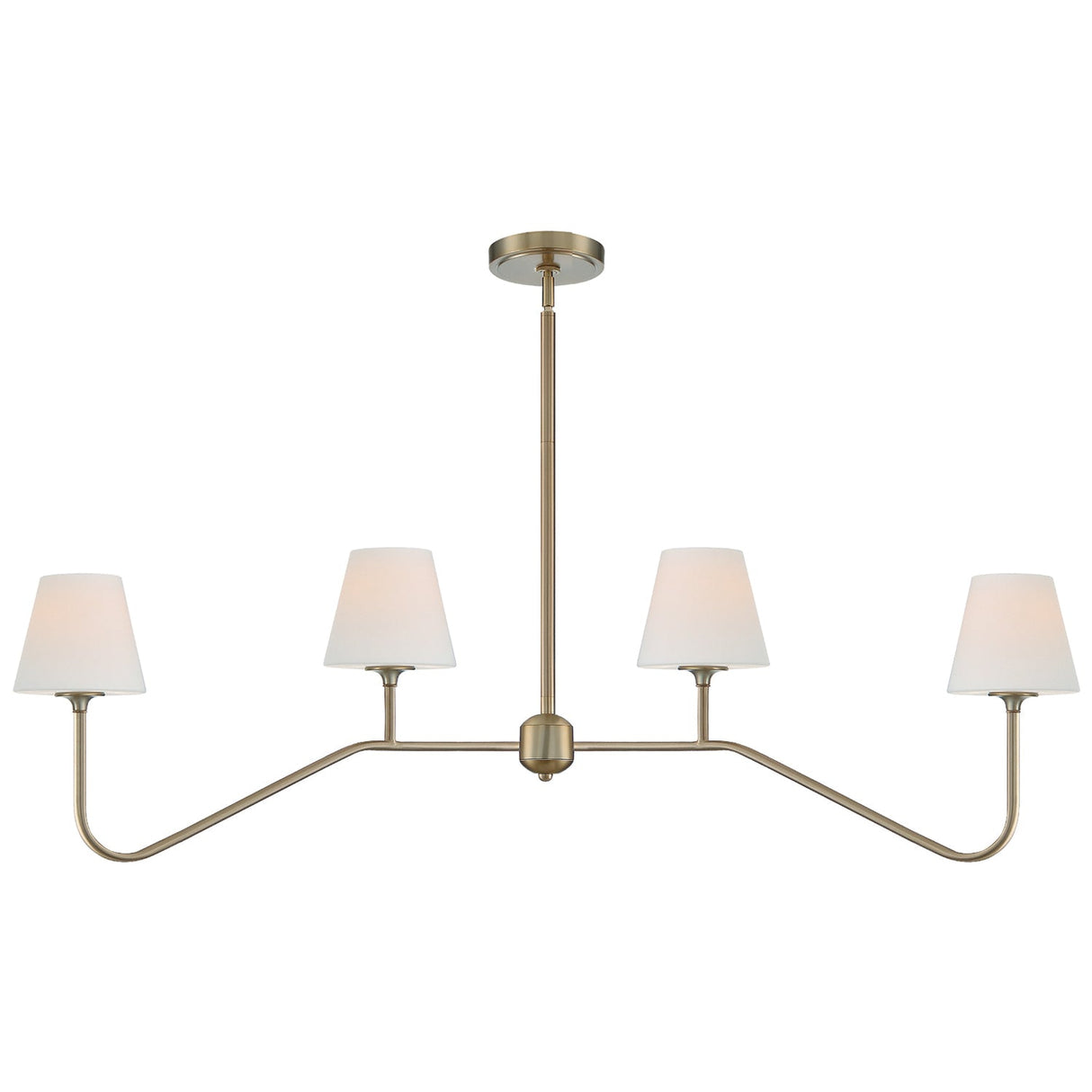 Keenan 4 Light Vibrant Gold Chandelier KEE-A3004-VG